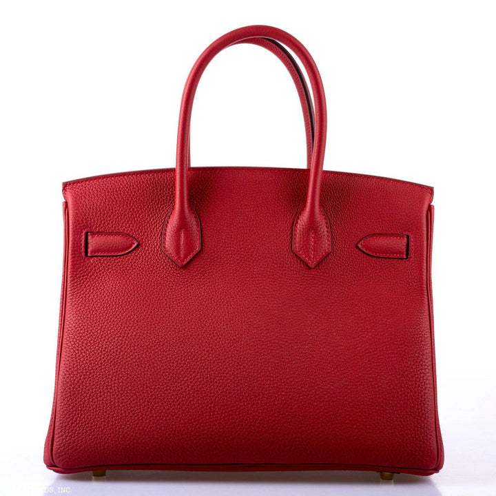 Top quality Hermes Birkin 30 Rouge Vif Togo Gold Hardware - 2020, Y