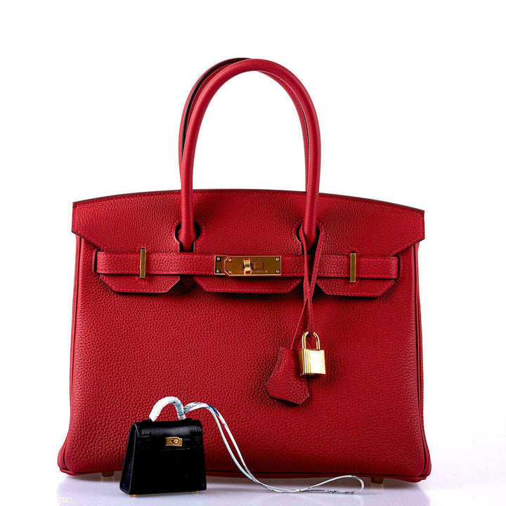 Top quality Hermes Birkin 30 Rouge Vif Togo Gold Hardware - 2020, Y
