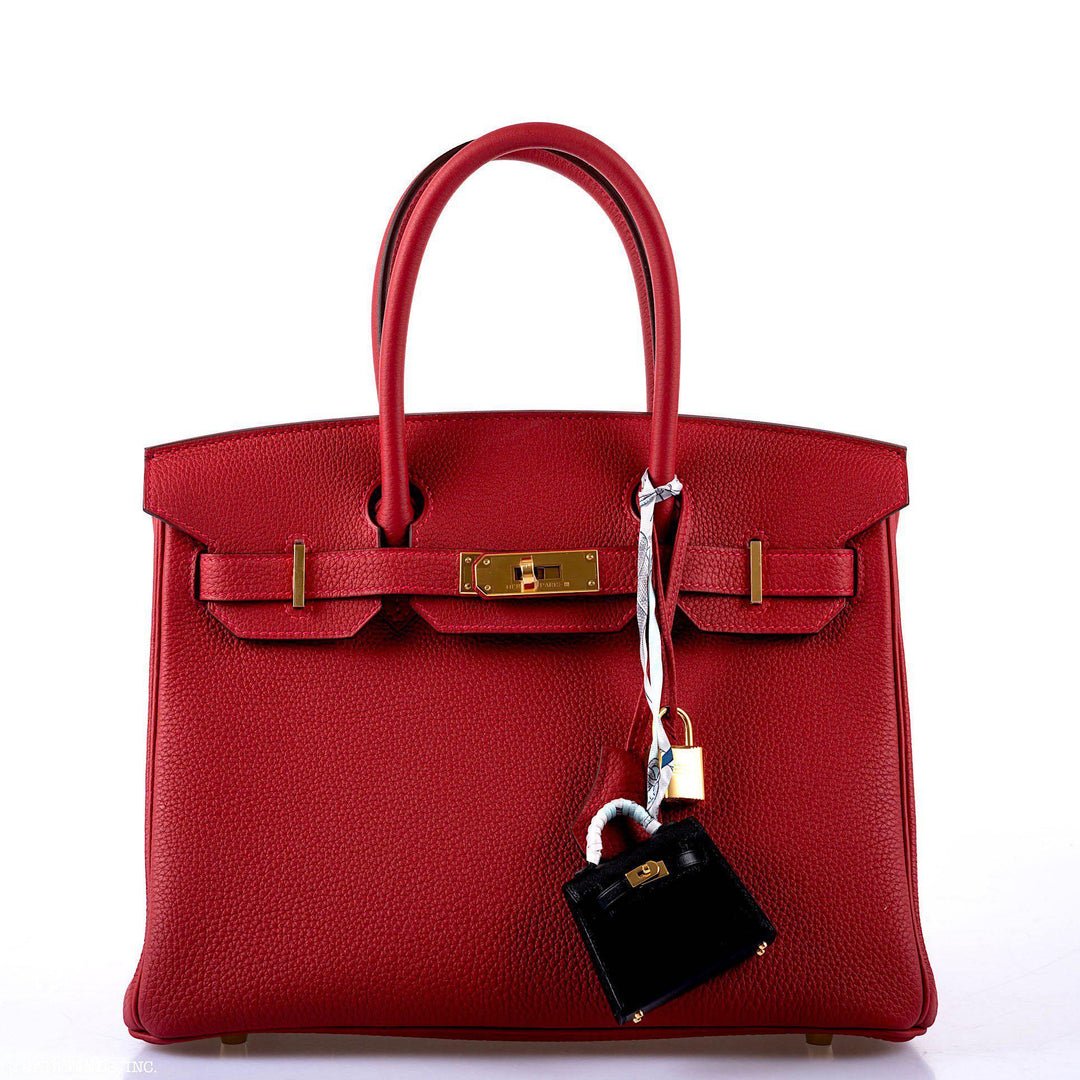 Top quality Hermes Birkin 30 Rouge Vif Togo Gold Hardware - 2020, Y