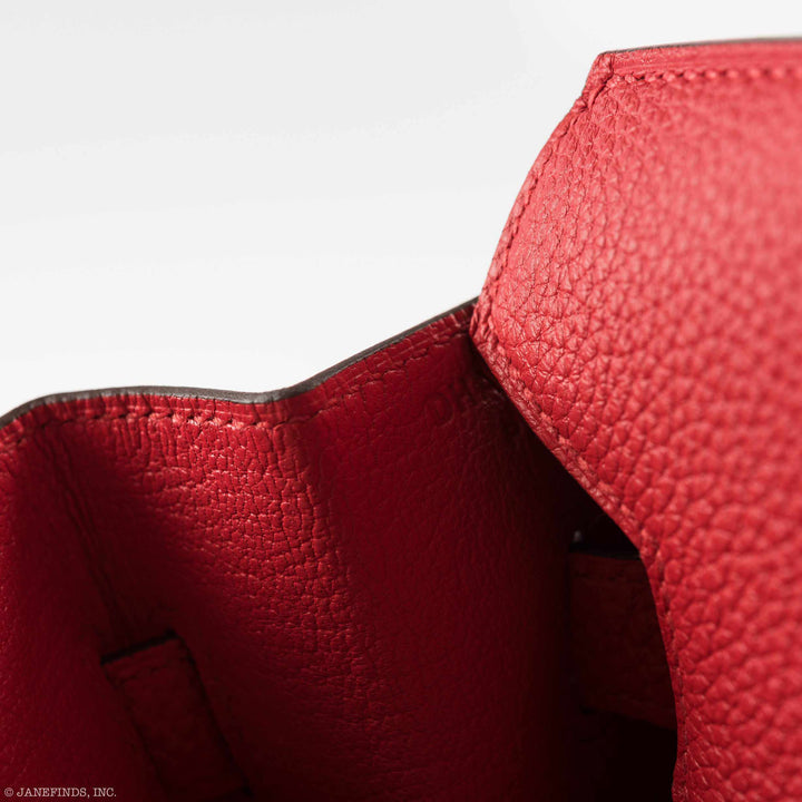 Hermes Birkin 30 Rouge de Coeur Togo Palladium Hardware
