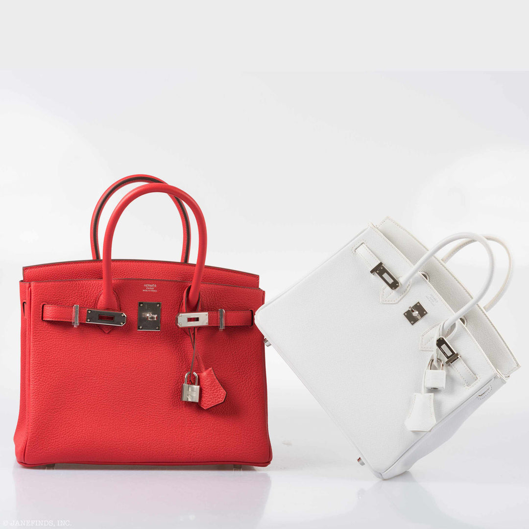 Hermes Birkin 30 Rouge de Coeur Togo Palladium Hardware