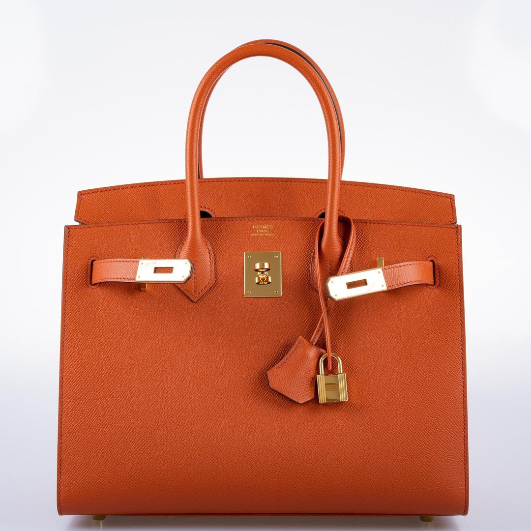 Hermes Birkin 30 Sellier Terre Battue Epsom Leather Gold Hardware