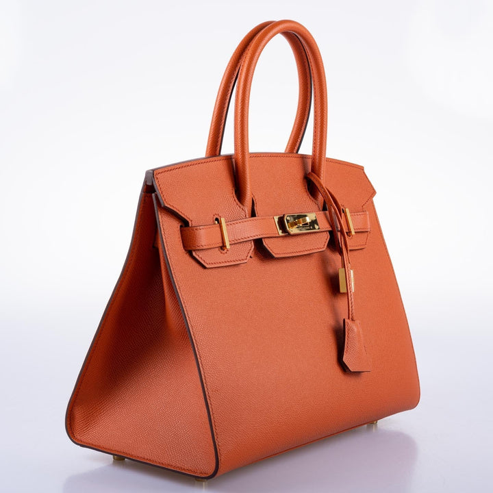 Hermes Birkin 30 Sellier Terre Battue Epsom Leather Gold Hardware