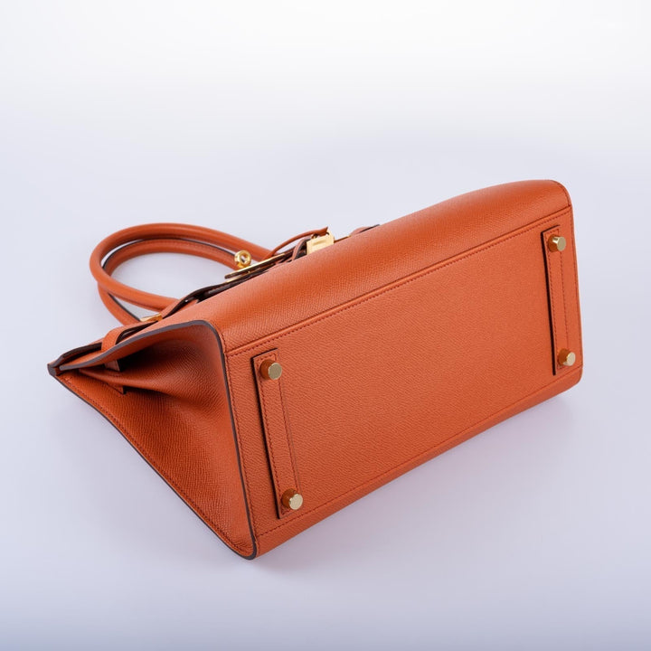 Hermes Birkin 30 Sellier Terre Battue Epsom Leather Gold Hardware