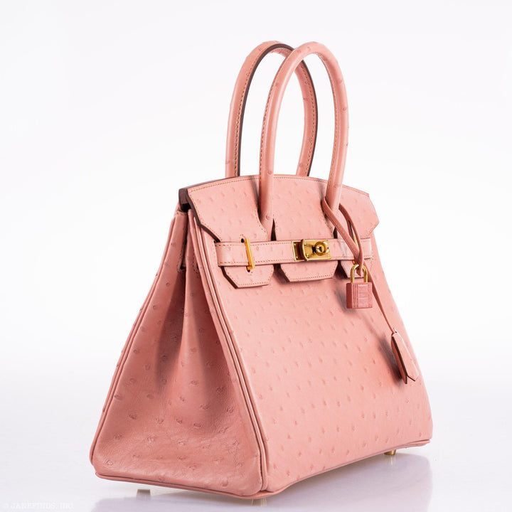 Top quality Hermes Birkin 30 Terre Cuite Ostrich Gold Hardware - 2020, Y
