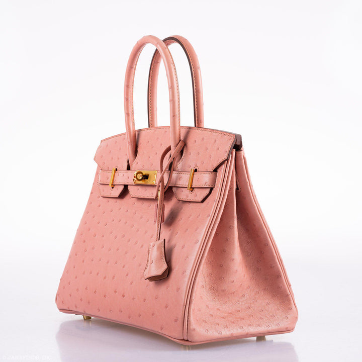 Top quality Hermes Birkin 30 Terre Cuite Ostrich Gold Hardware - 2020, Y