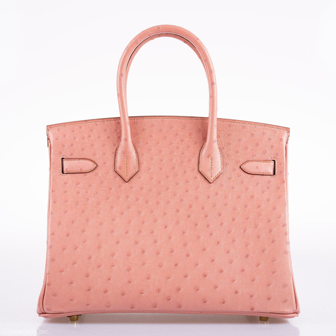 Top quality Hermes Birkin 30 Terre Cuite Ostrich Gold Hardware - 2020, Y