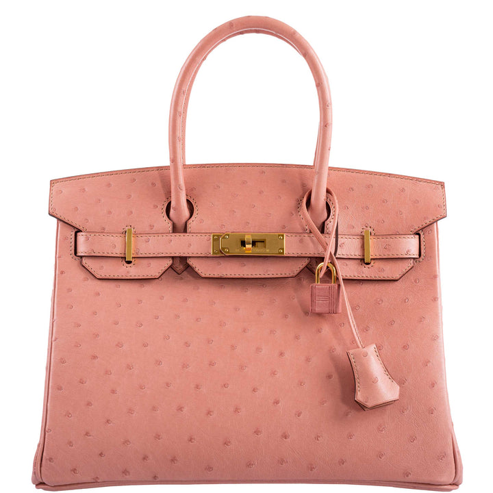 Top quality Hermes Birkin 30 Terre Cuite Ostrich Gold Hardware - 2020, Y