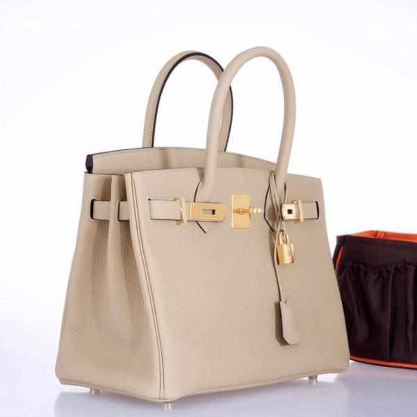 Top quality Hermes Birkin 30 Togo Trench Gold Hardware