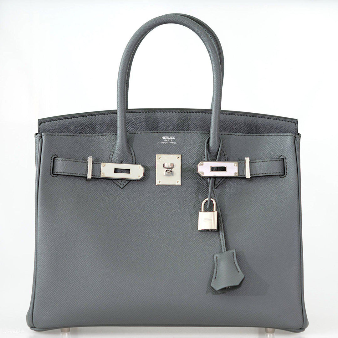Top quality Hermes Birkin 30 Vert Amande Epsom with Palladium Hardware - 2019, D