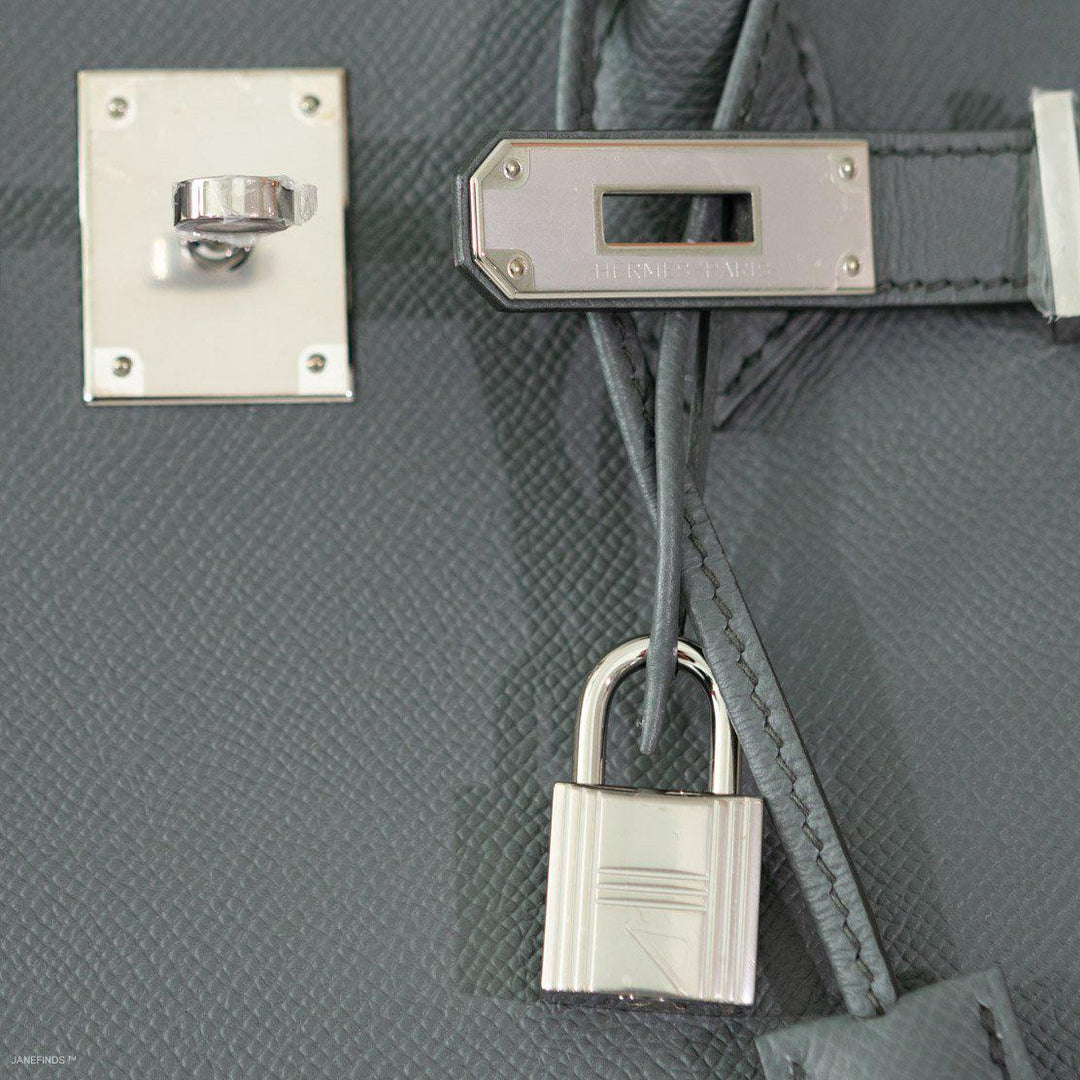 Top quality Hermes Birkin 30 Vert Amande Epsom with Palladium Hardware - 2019, D