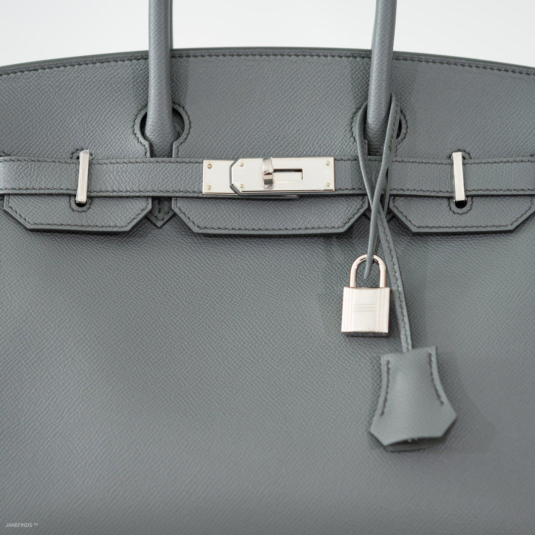 Top quality Hermes Birkin 30 Vert Amande Epsom with Palladium Hardware - 2019, D
