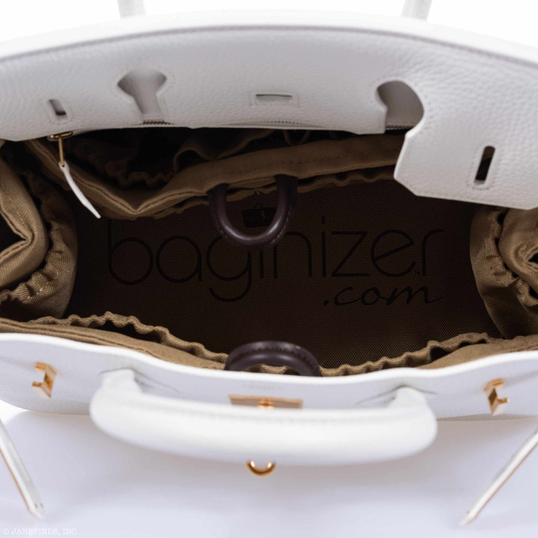 Top quality Hermes Birkin 30 White Clemence Gold Hardware