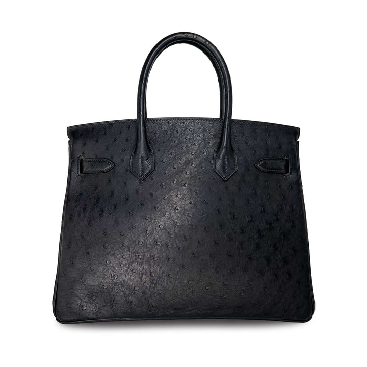 Hermes Birkin Noir Designer Bag B30 RGHW