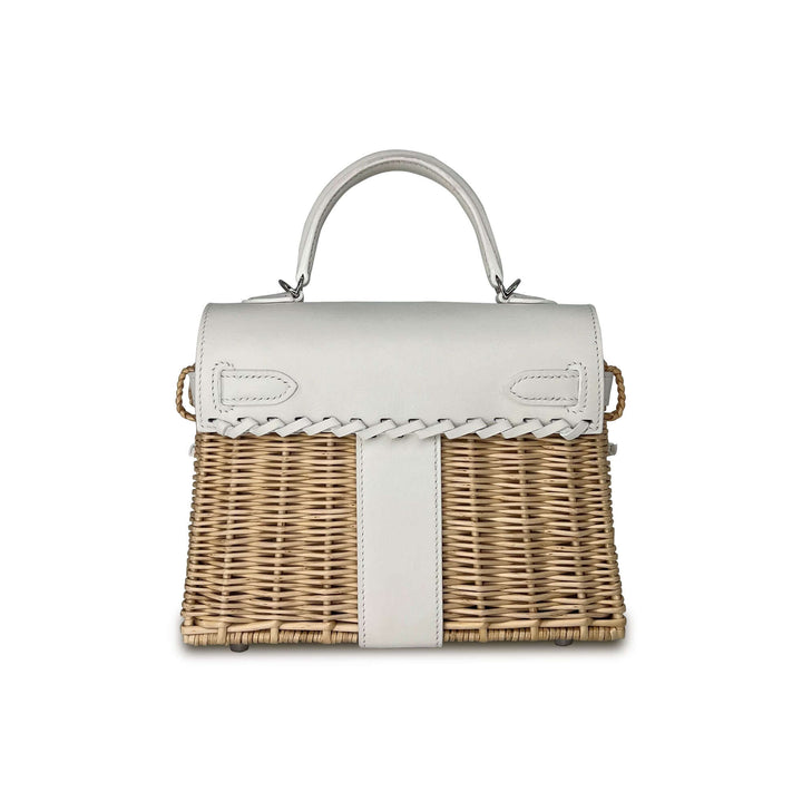 Hermes Kelly Designer Bag in white K20