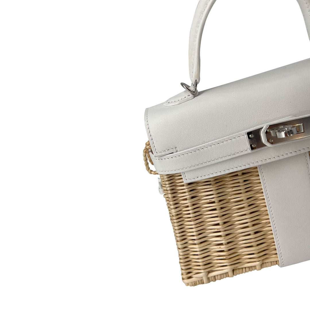 Hermes Kelly Designer Bag in white K20