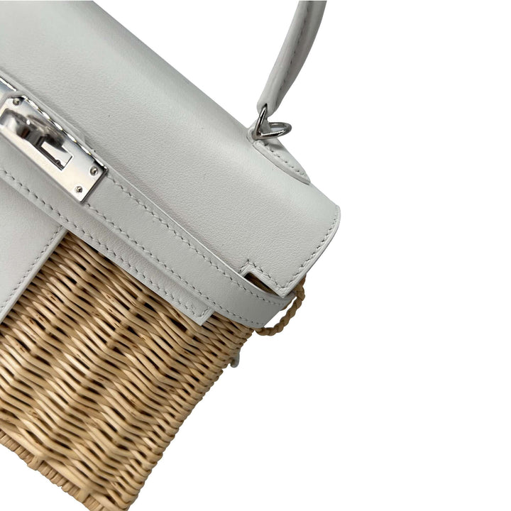 Hermes Kelly Designer Bag in white K20
