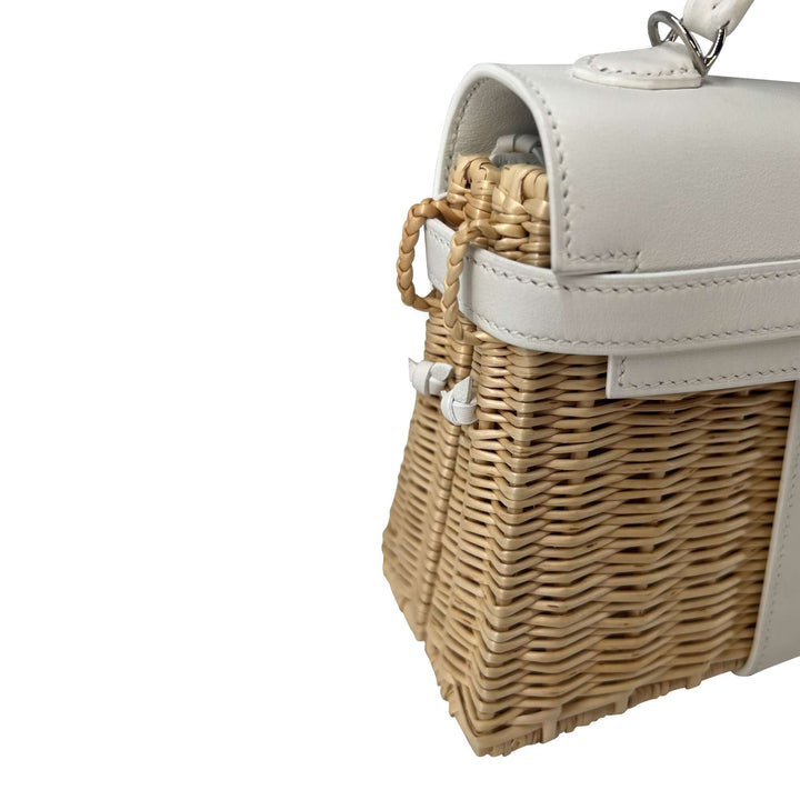 Hermes Kelly Designer Bag in white K20
