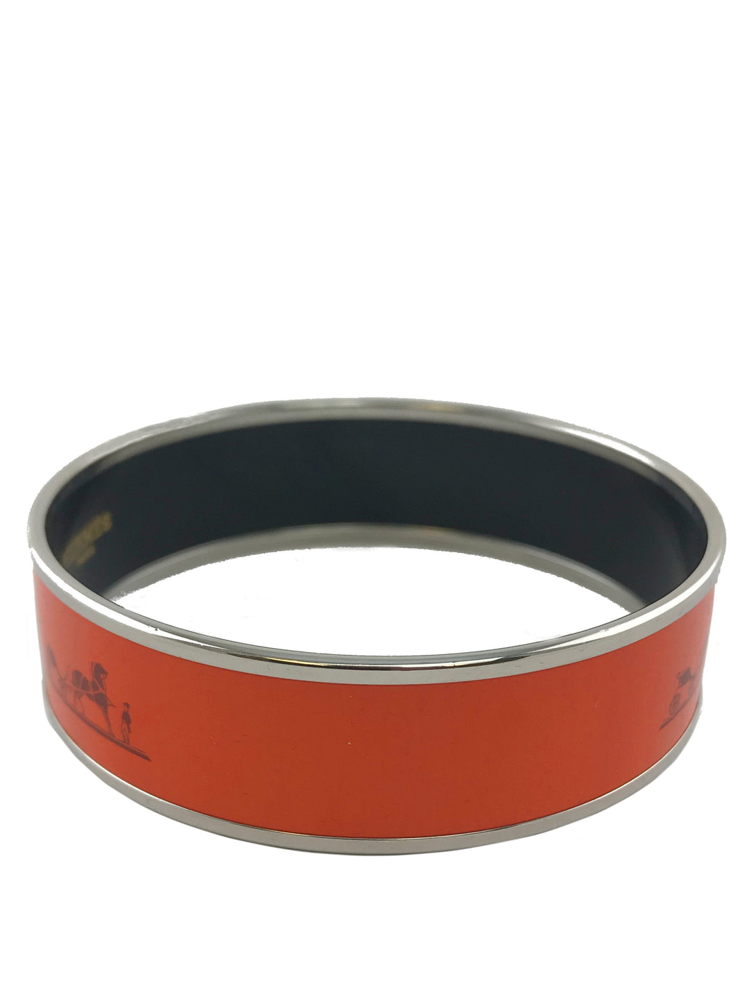 Top quality Hermes Printed Enamel Caleche Wide Bracelet 65