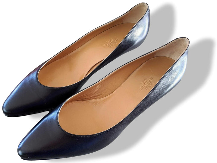 Top quality Hermes [SH11] Black Box FAUBOURG Pointed Toe Women Shoes Sz 40 BNIB!