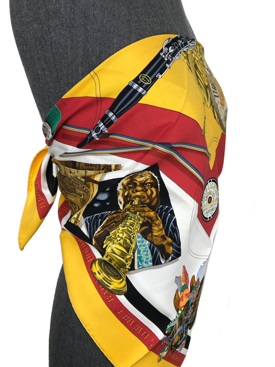Top quality Hermes The Original New Orleans Creole Jazz Silk Scarf 90