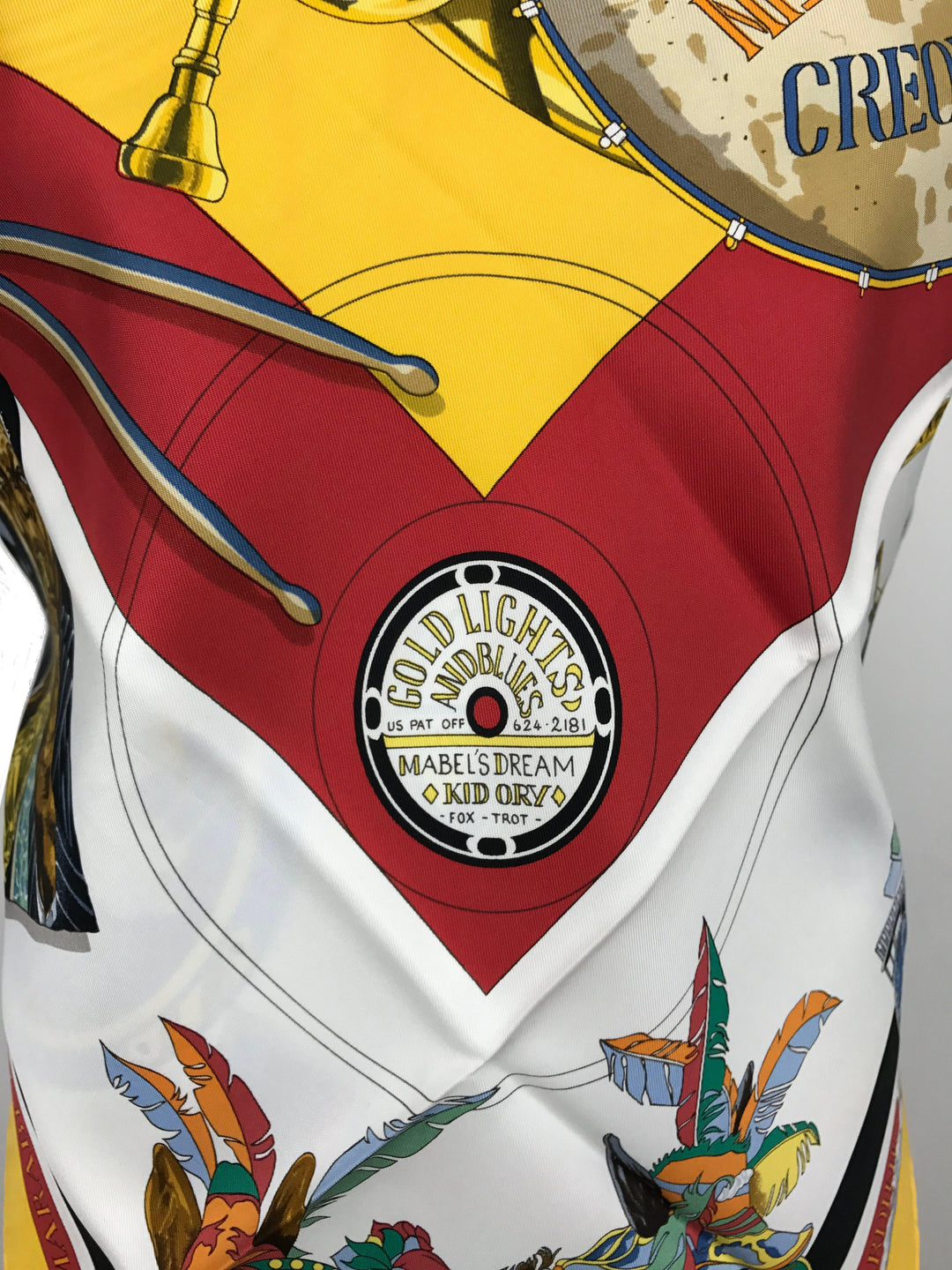Top quality Hermes The Original New Orleans Creole Jazz Silk Scarf 90