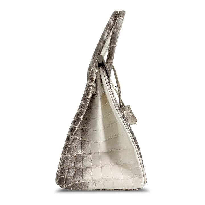 Hermes B30 Himalaya Niloticus Croco Matte PHW designer bag