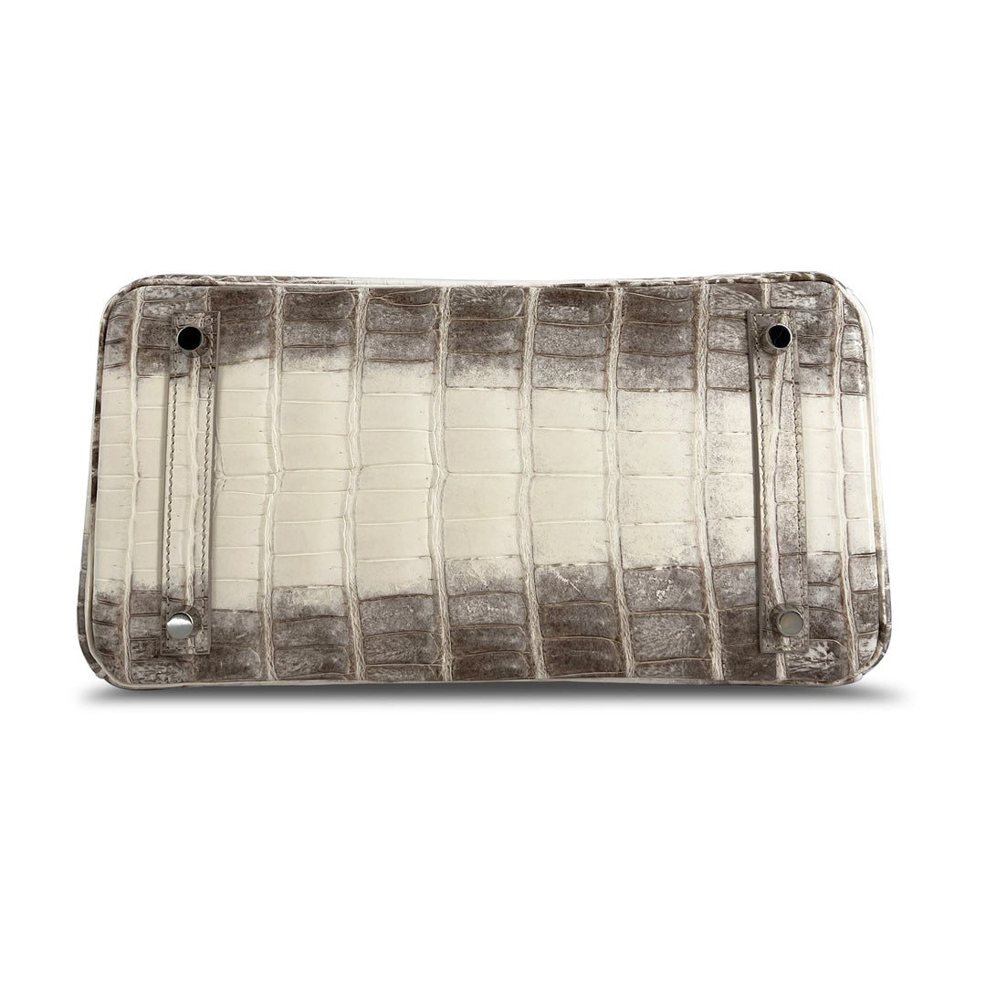 Hermes B30 Himalaya Niloticus Croco Matte PHW designer bag
