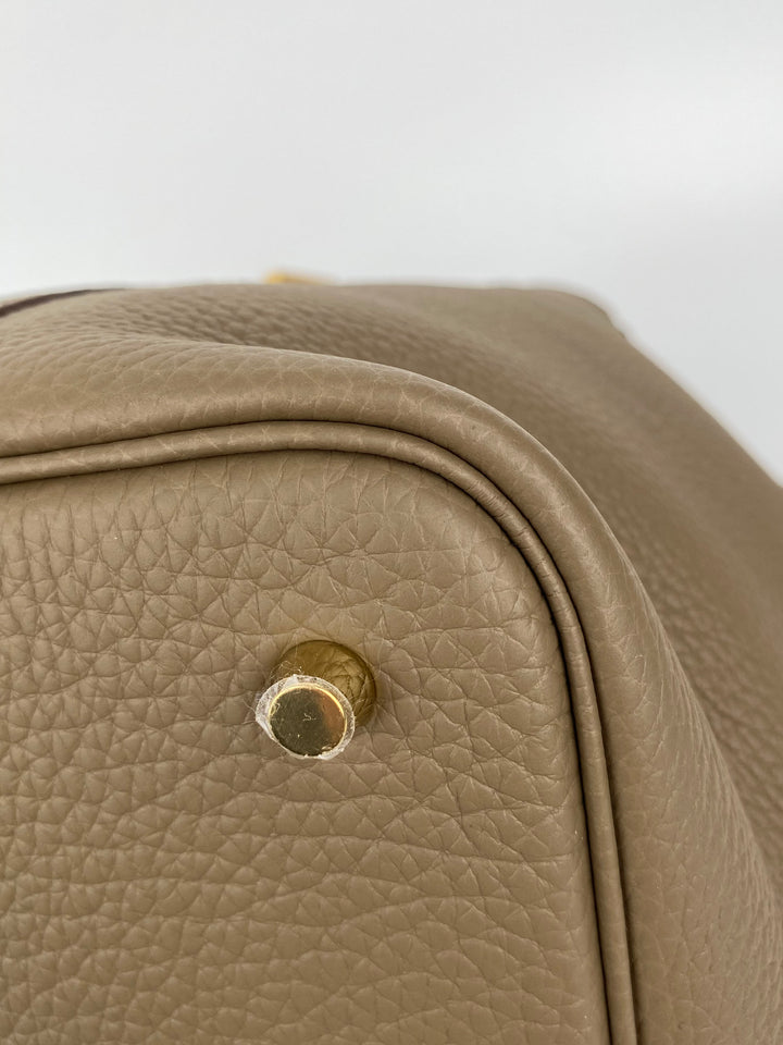 Hermes Etoupe Picotin Lock 22 Bag