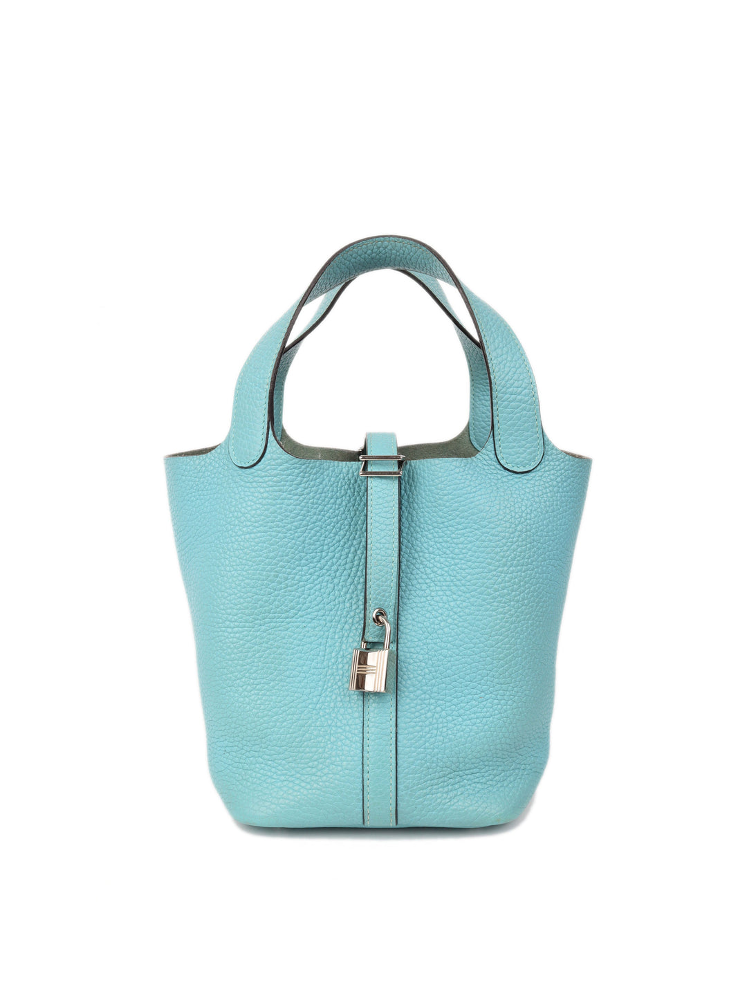 Hermes Picotin Lock 18 3P Bleu Atoll X Stamp PHW