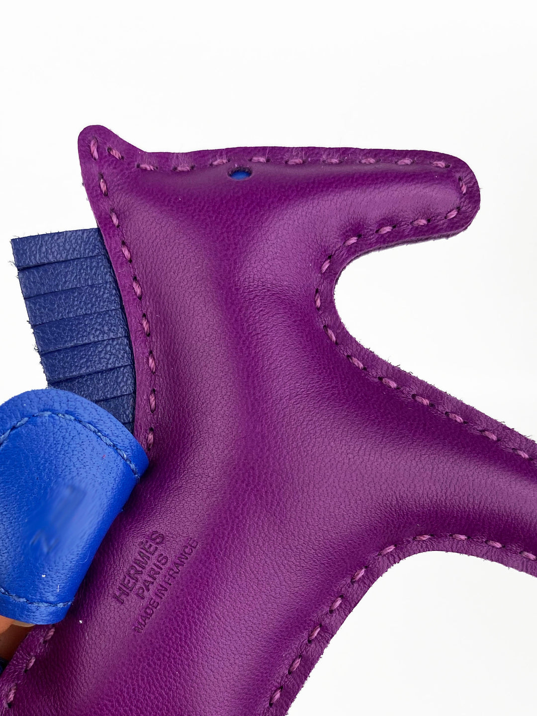 Hermes Rodeo PM Horse Charm Purple