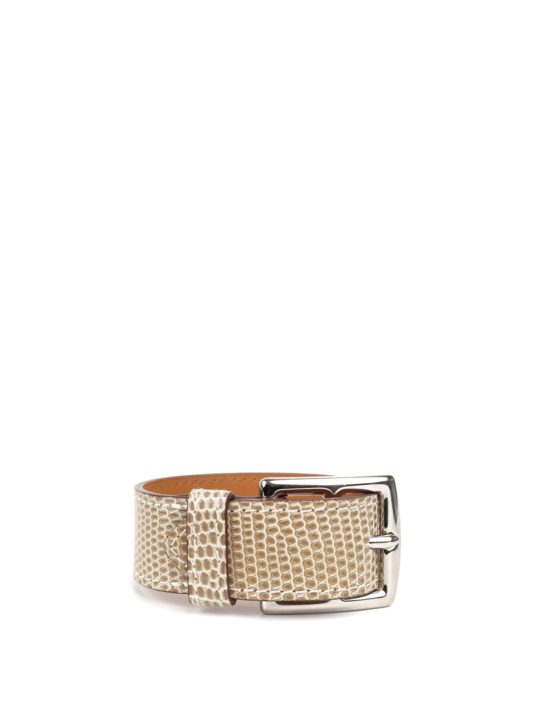 Hermes Taupe Lizard Etriviere Bracelet