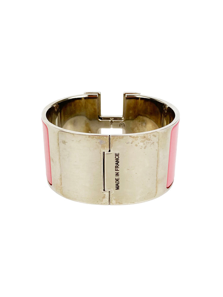 Hermes XL Pink Clic Clac Bracelet