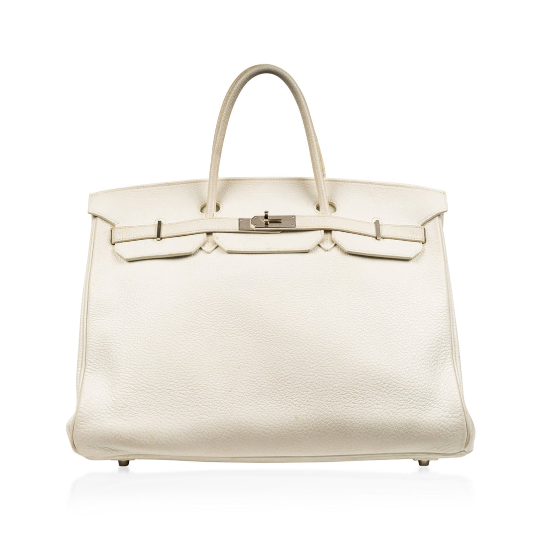 Birkin 40cm - White Togo - PHW