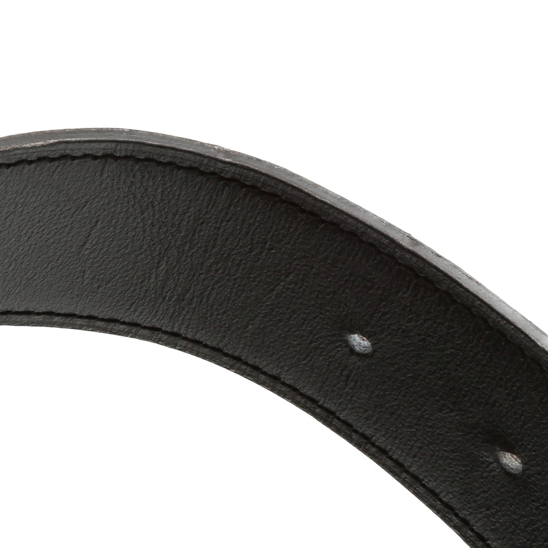 Top quality Hermes 38MM Veau/Togo Leather Strap Black & Grey with Constance 38MM Silver Buckle