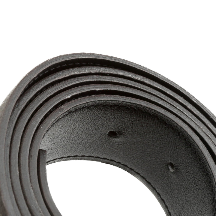 Top quality Hermes 38MM Veau/Togo Leather Strap Black & Grey with Constance 38MM Silver Buckle