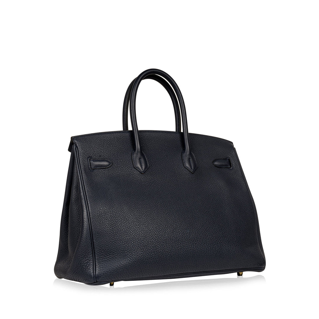 Birkin 35 - Blue Indigo Togo - GHW