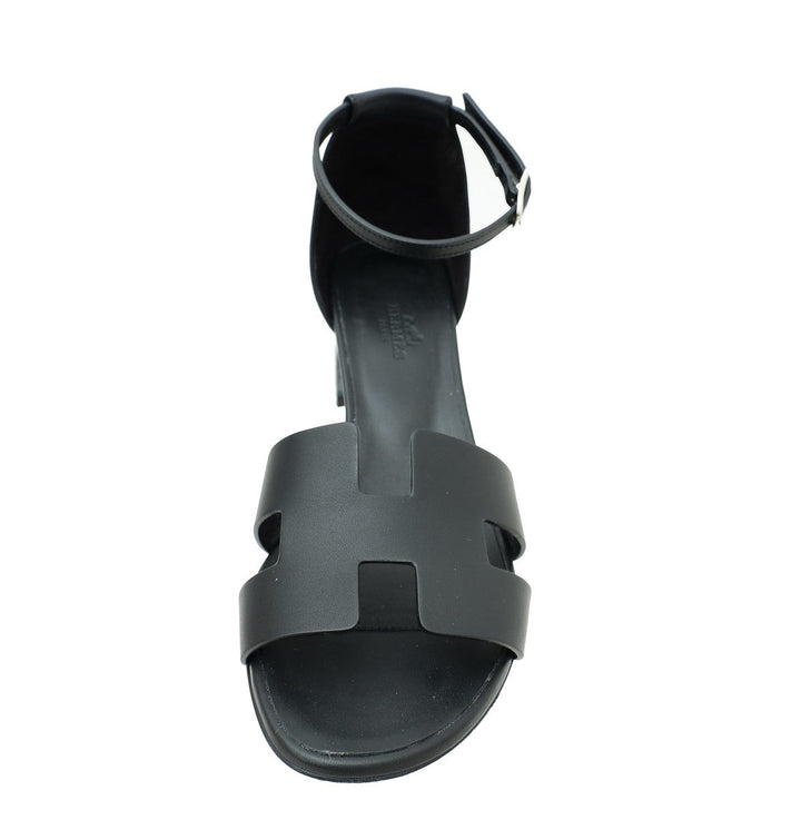Hermes Noir Encens 50 Sandal 38.5