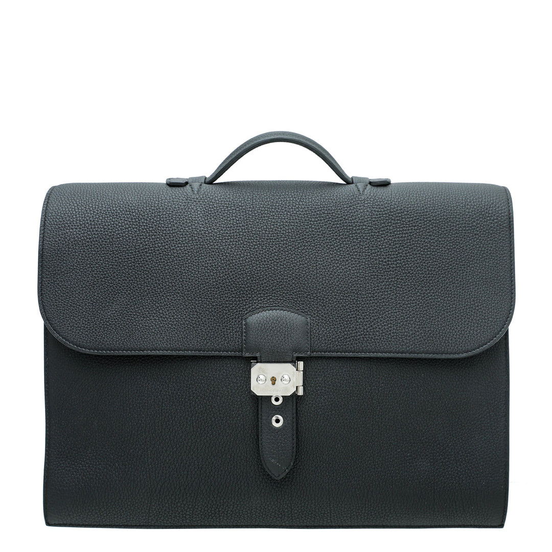Top quality Hermes Noir Sac a Depeches 2 Messenger Bag