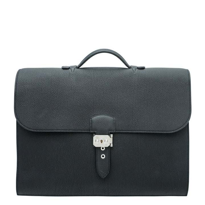 Top quality Hermes Noir Sac a Depeches 2 Messenger Bag