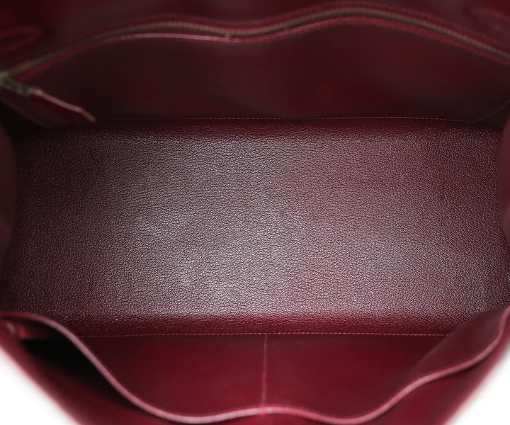 Hermes Rouge H Box Sellier Kelly 32 Bag