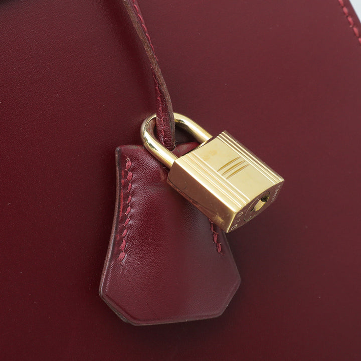 Hermes Rouge H Box Sellier Kelly 32 Bag
