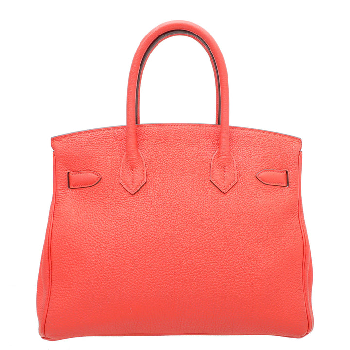 Hermes Rouge Tomate Birkin 30 Bag