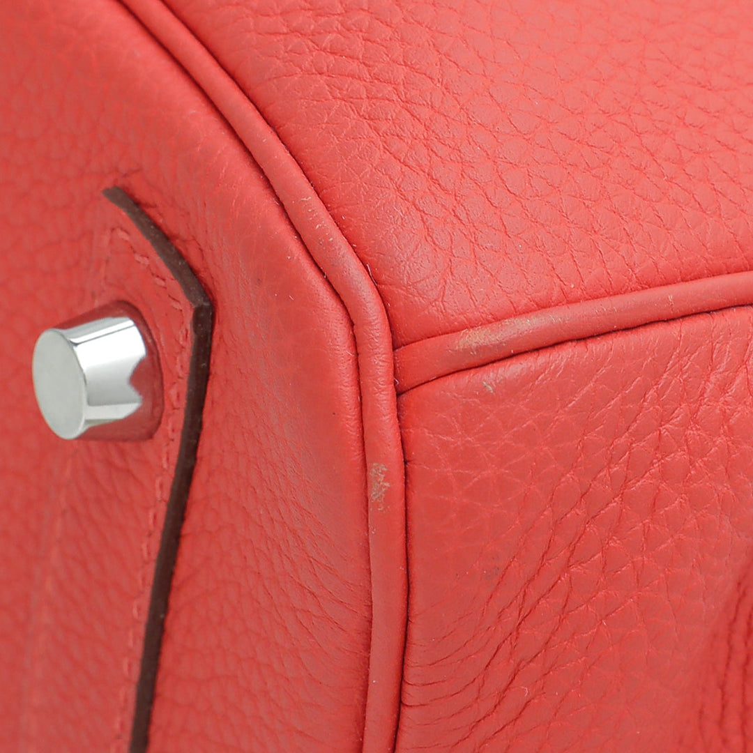 Hermes Rouge Tomate Birkin 30 Bag
