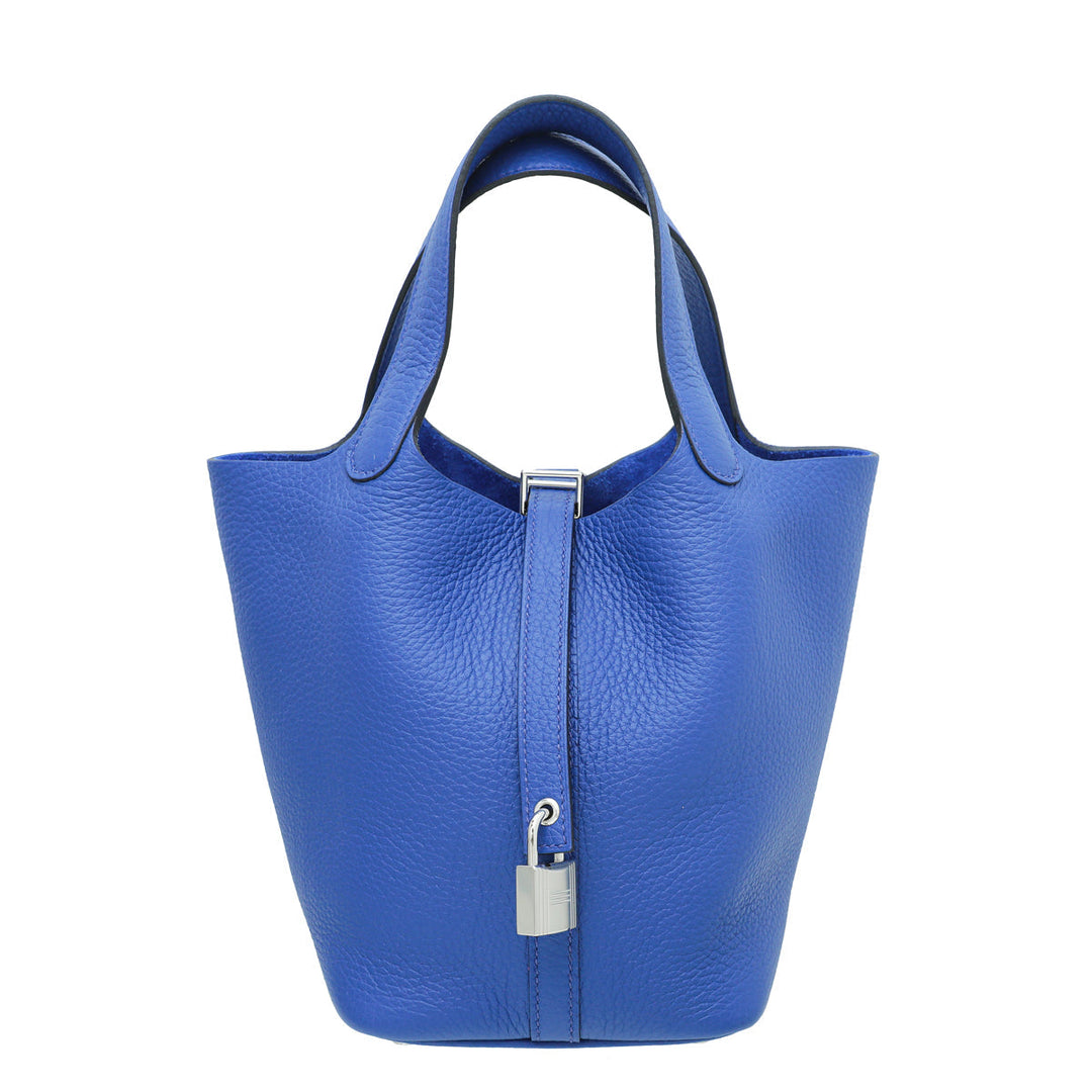 Hermes Bleu Royal Picotin Lock 18 Bag