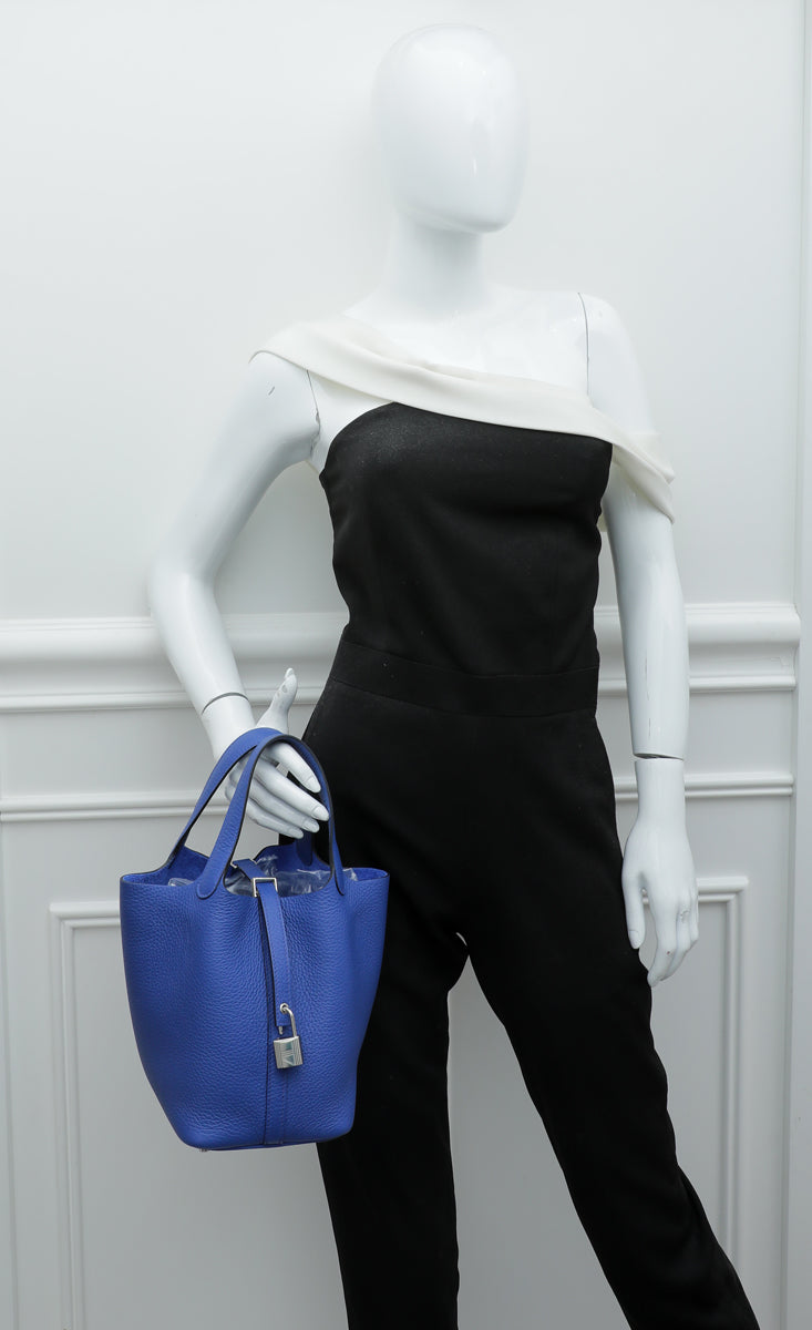 Hermes Bleu Royal Picotin Lock 18 Bag
