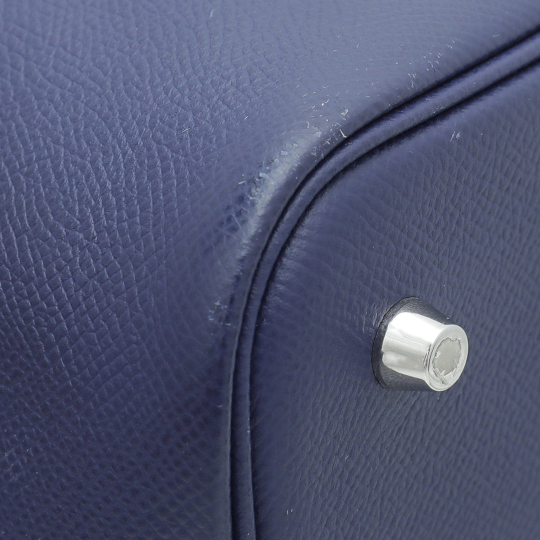 Hermes Tricolo Picotin 22 Tressage De Cuir MM Bag W/ Twilly