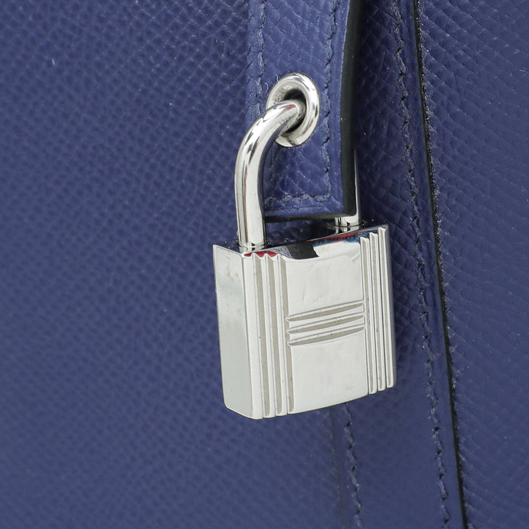 Hermes Tricolo Picotin 22 Tressage De Cuir MM Bag W/ Twilly