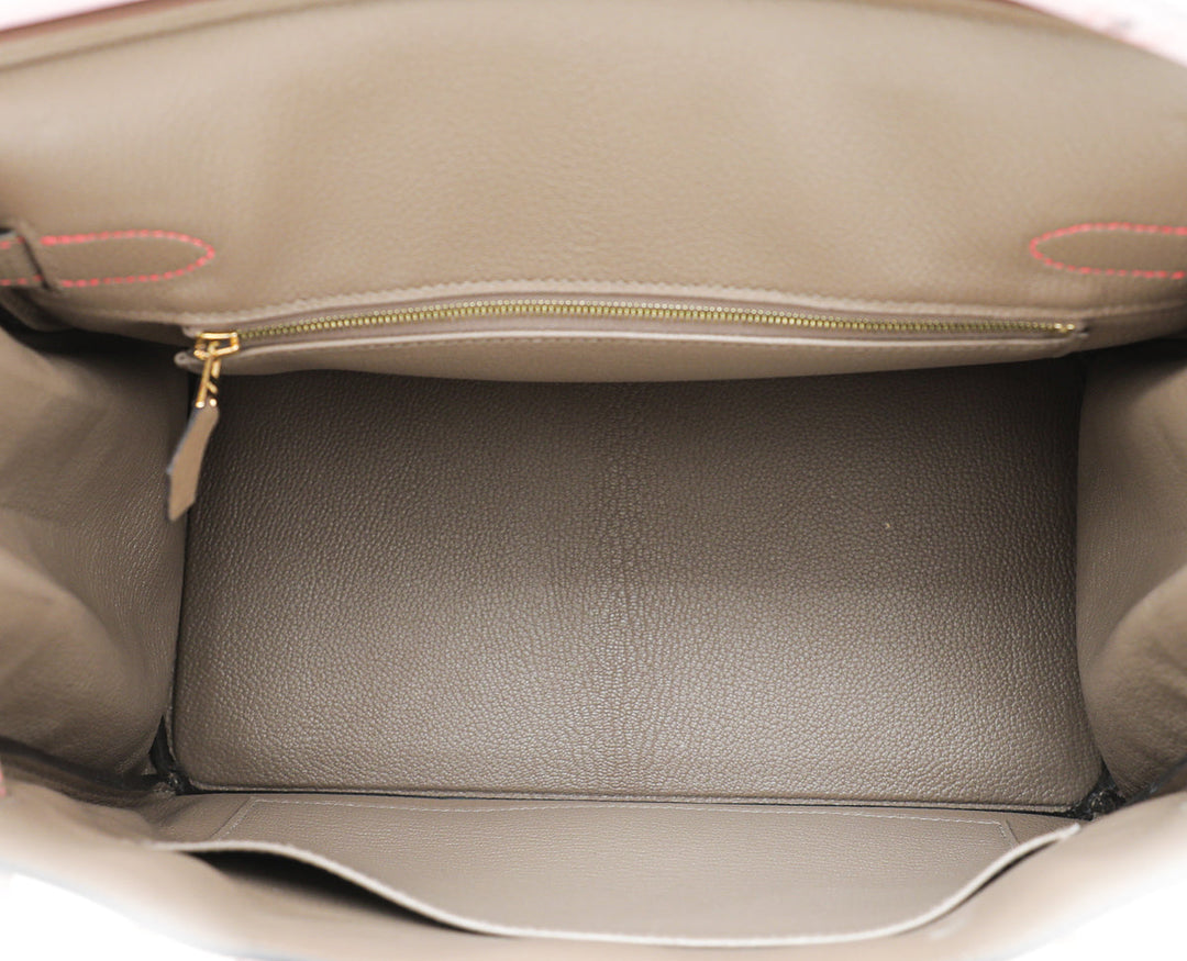 Hermes Bicolor Horse Shoe Stamp Birkin 30 Bag