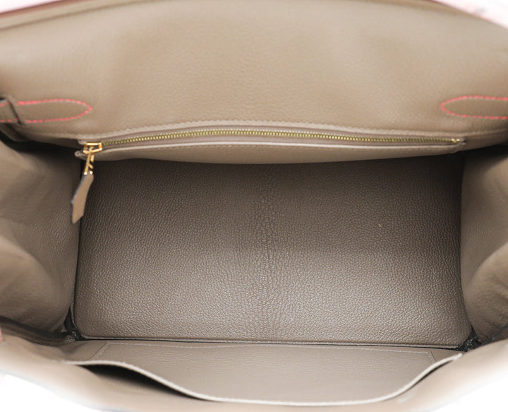 Hermes Bicolor Horse Shoe Stamp Birkin 30 Bag